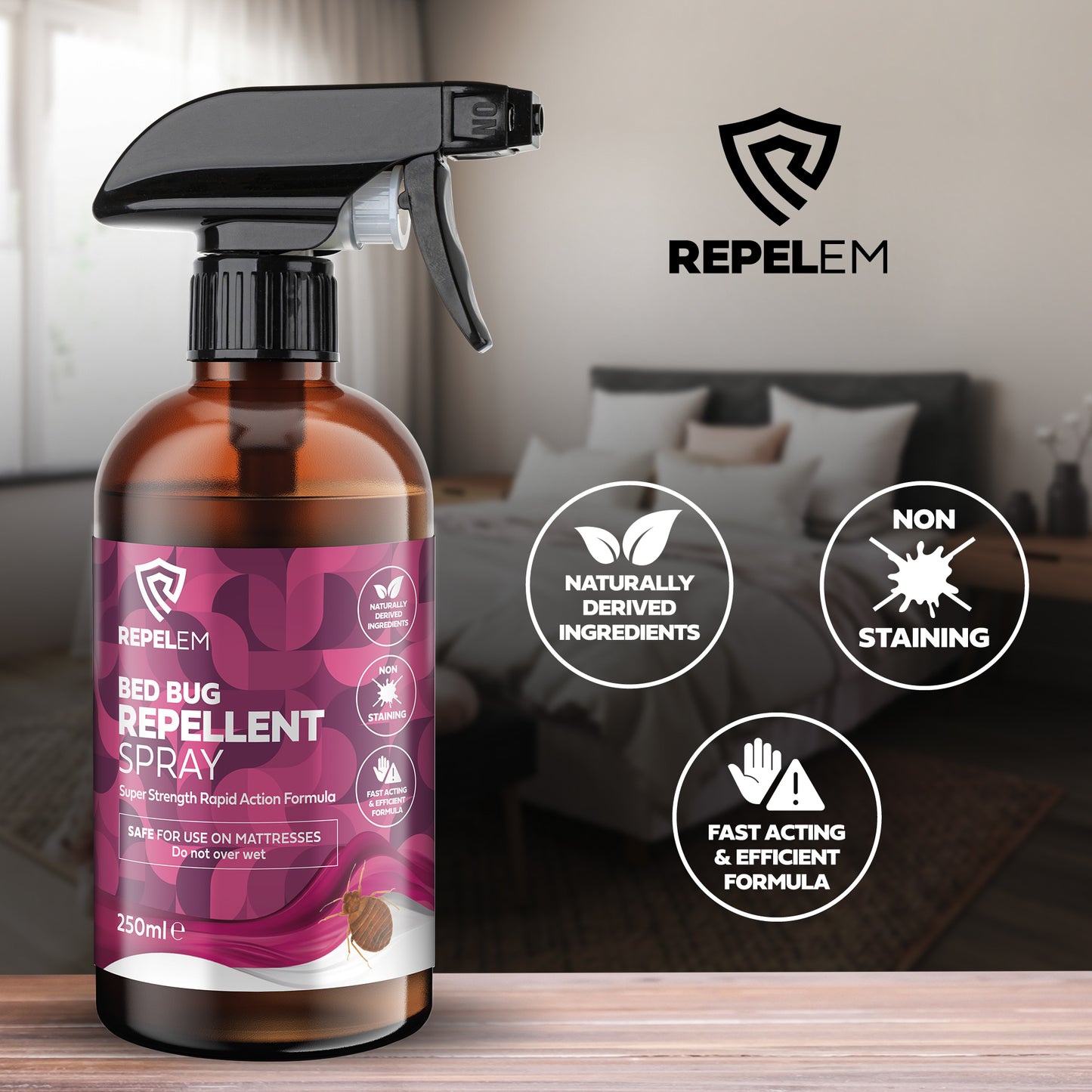 REPELEM Bed Bug Repellent Spray - 250ml