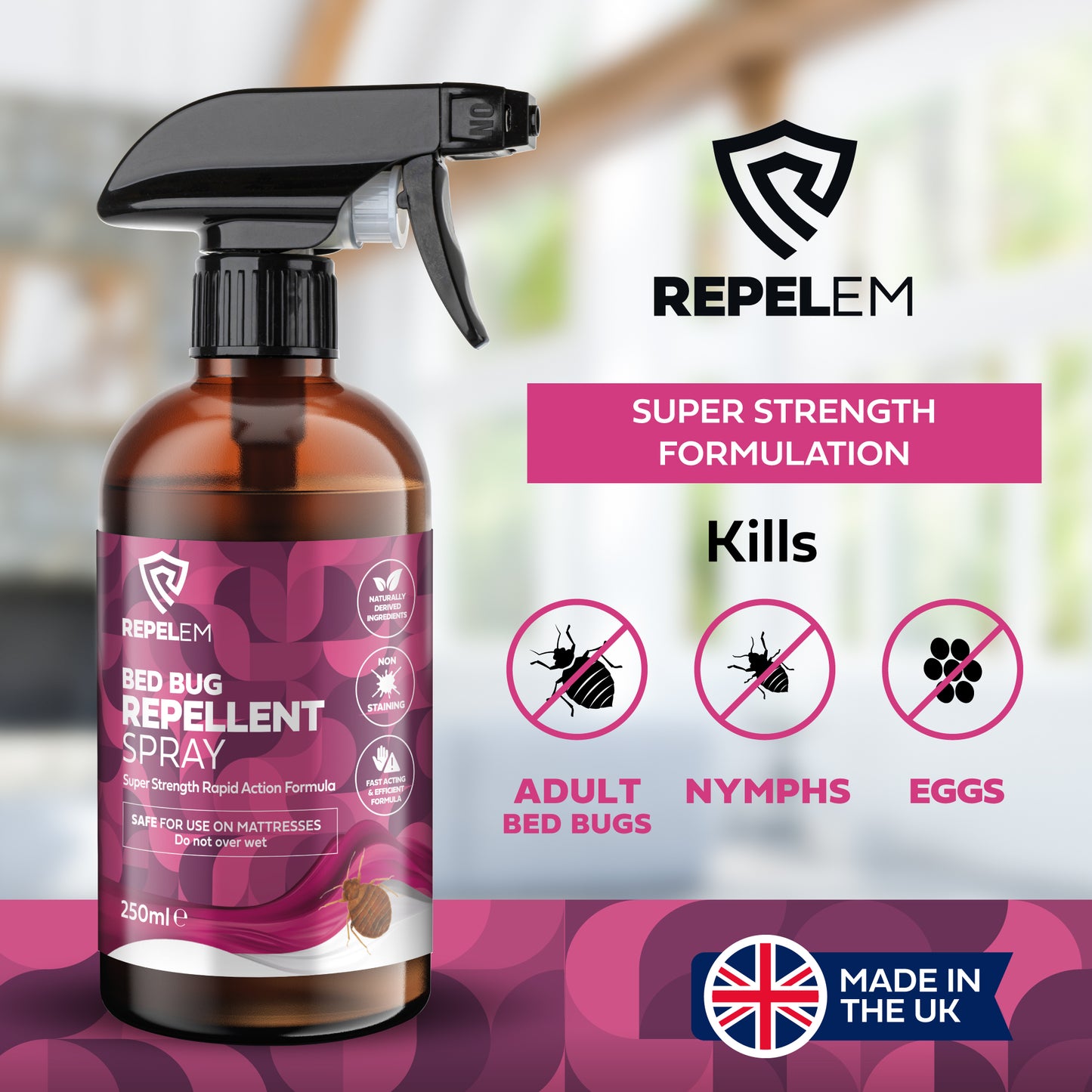 REPELEM Bed Bug Repellent Spray - 250ml
