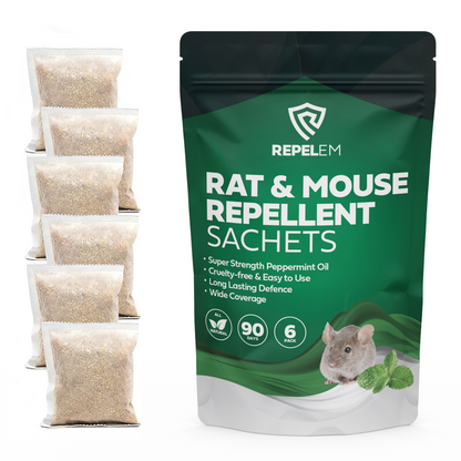 REPELEM Rat & Mouse Repellent Sachets - 6 Pack