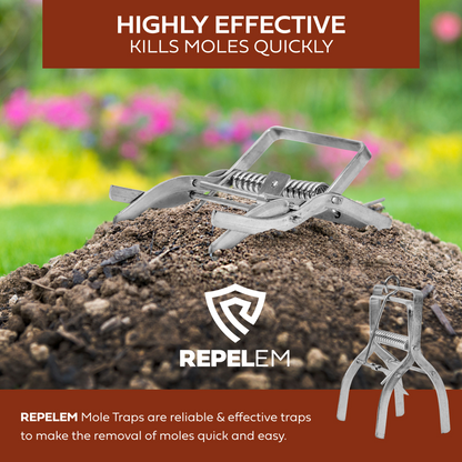 REPELEM Claw Mole Trap - 3 Pack