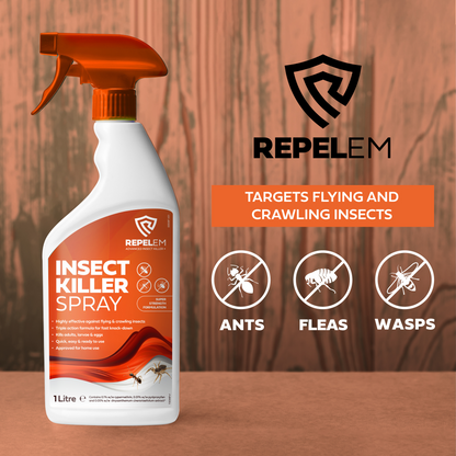 REPELEM Insect Killer targets all insects, Ant killer, Fly killer, Wasp killer.