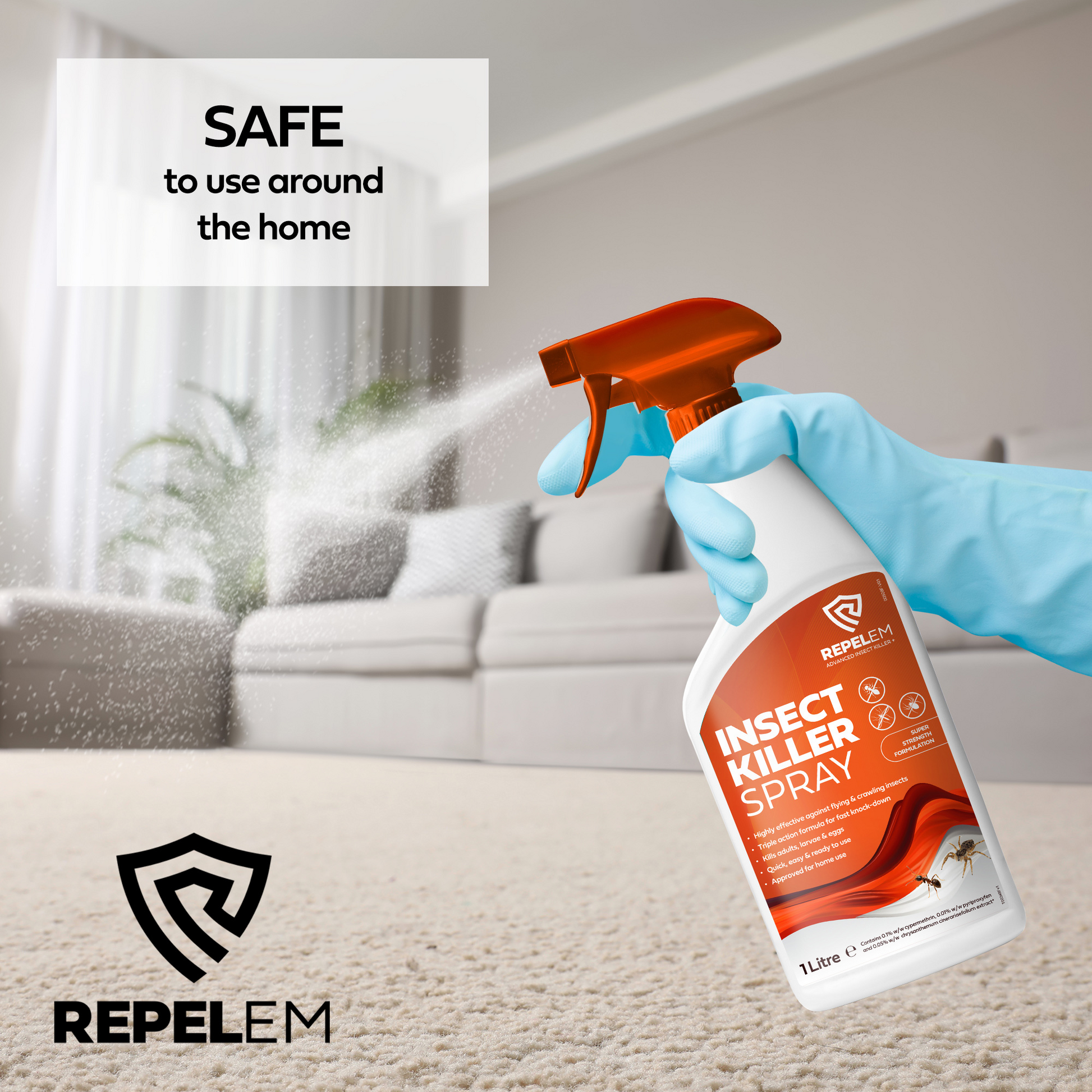 product is safe for use around the home. 