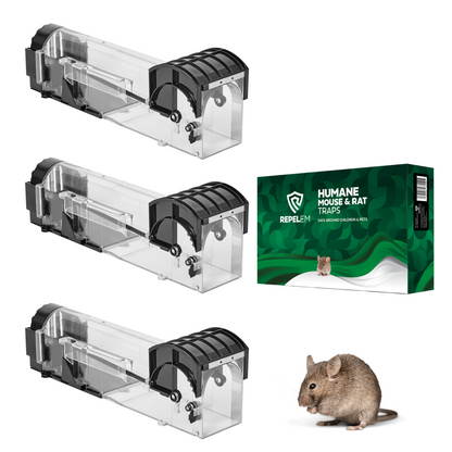 REPELEM Humane Mouse Trap - 3 Pack