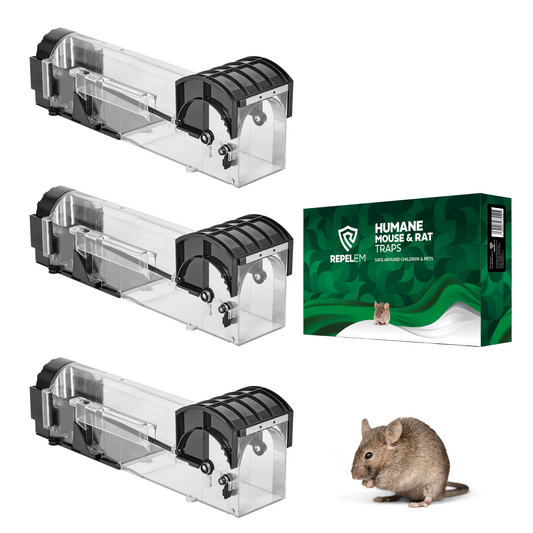 REPELEM Humane Mouse Trap - 3 Pack